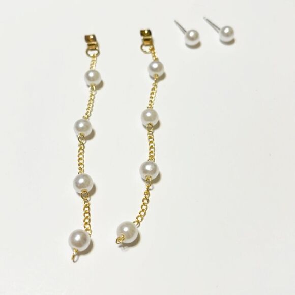 Anthro pearl earrings #454  - Picture 5 of 9